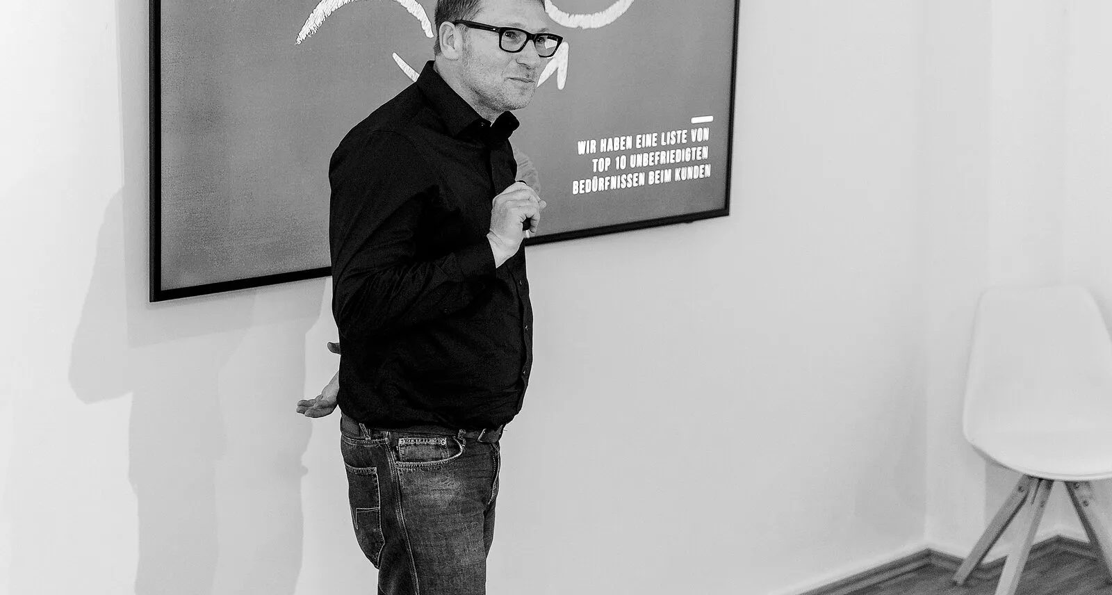 Präsentation vor der Gruppe während der Fundamentals
